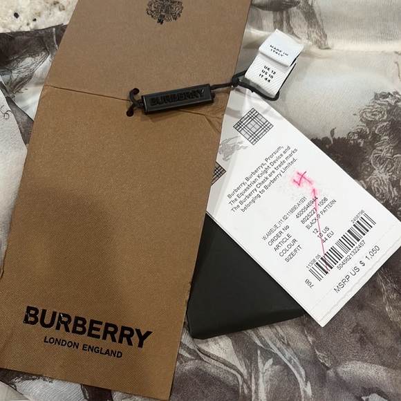 BURBERRY Amelie Bow neck Angel print Mulberry silk sheer long sleeve blouse - Picture 17 of 17